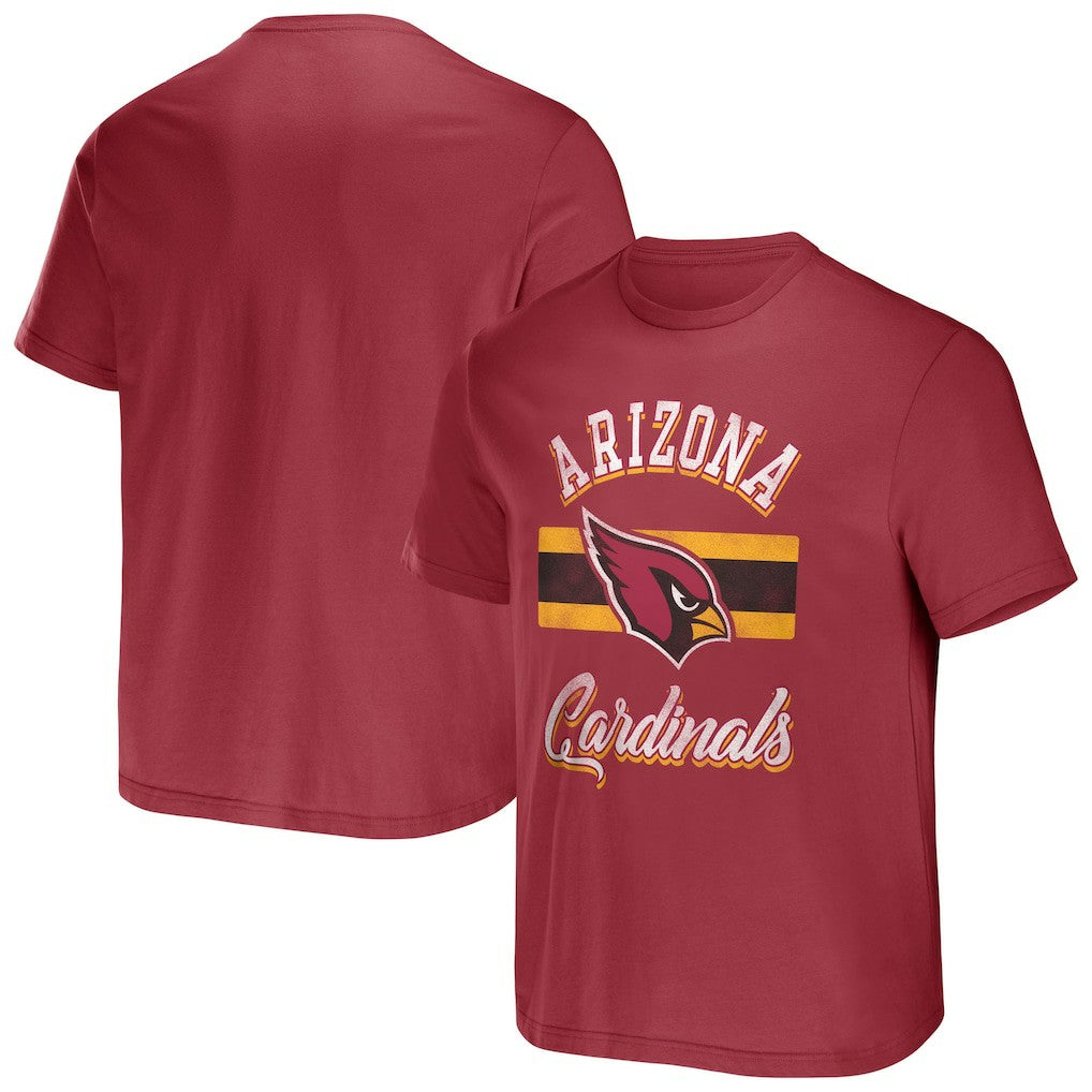 Arizona Cardinals NFL x Darius Rucker Collection Stripe T-Shirt - Cardinal - Fanatics