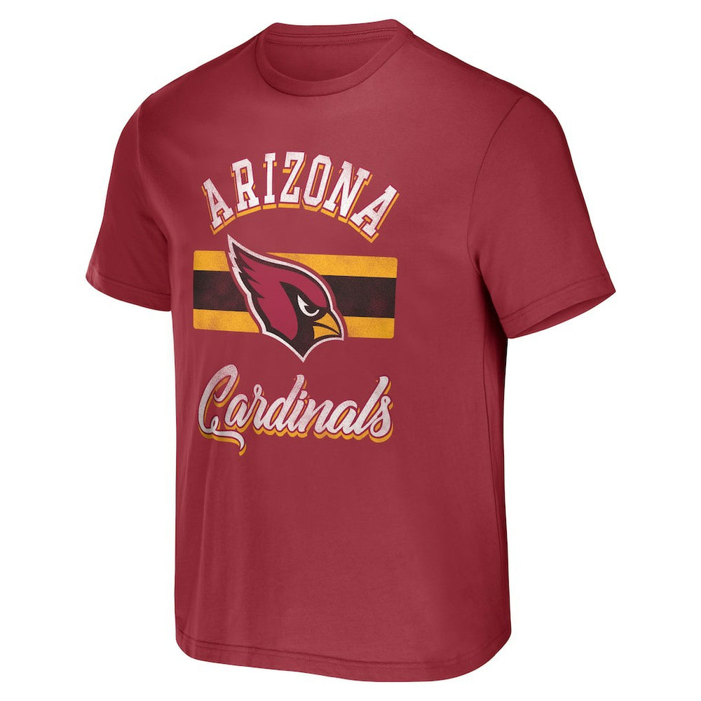 Arizona Cardinals NFL x Darius Rucker Collection Stripe T-Shirt - Cardinal - Fanatics