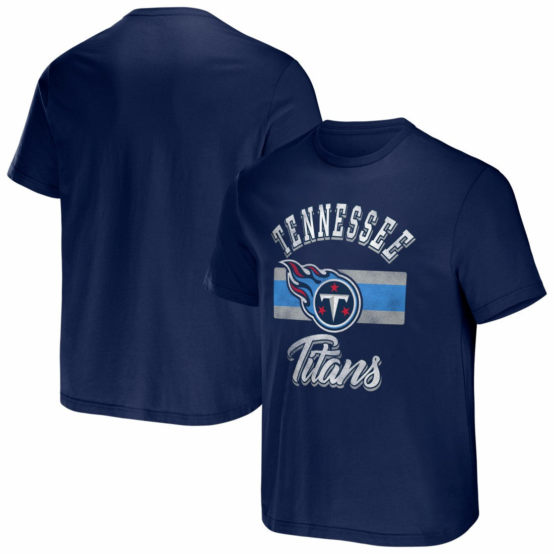 Tennessee Titans NFL x Darius Rucker Collection Stripe T-Shirt - Navy - Fanatics