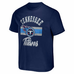 Tennessee Titans NFL x Darius Rucker Collection Stripe T-Shirt - Navy - Fanatics