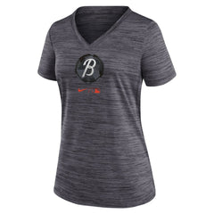 Baltimore Orioles Nike Women's City Connect Velocity Practice Performance V-Neck T-Shirt Outlet