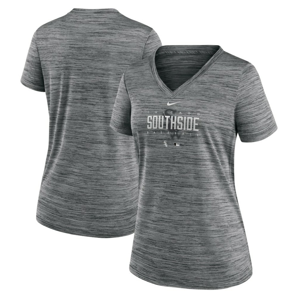 Chicago White Sox Nike Women's City Connect Velocity Practice Performance V-Neck T-Shirt Online