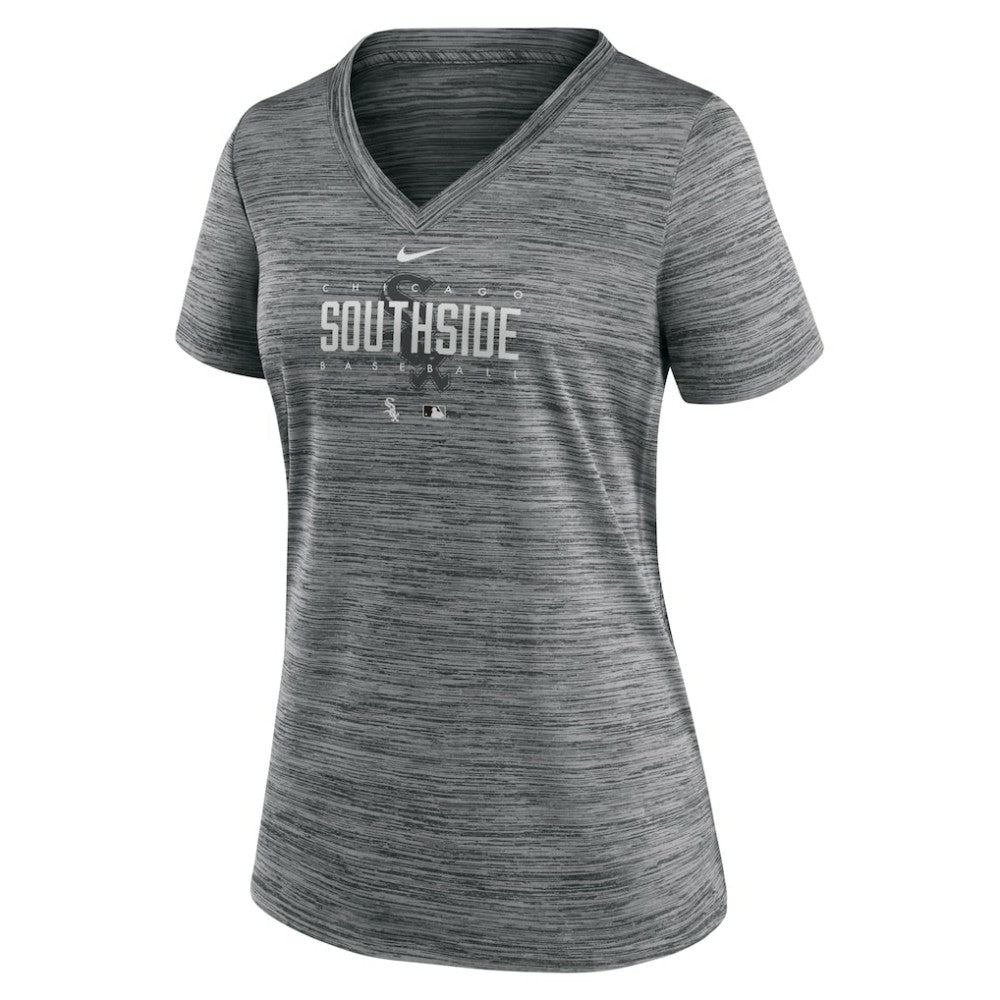 Chicago White Sox Nike Women's City Connect Velocity Practice Performance V-Neck T-Shirt Online