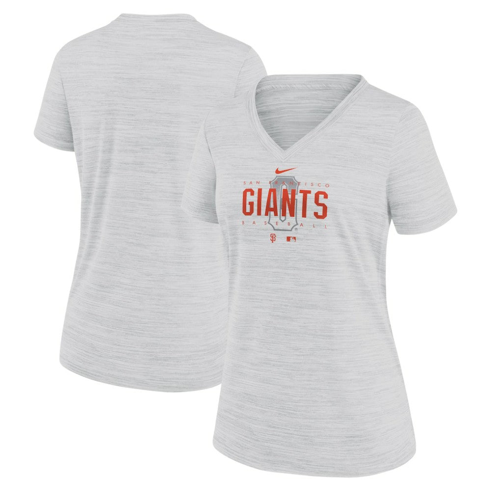 San Francisco Giants Nike Women's City Connect Velocity Practice Performance V-Neck T-Shirt Outlet