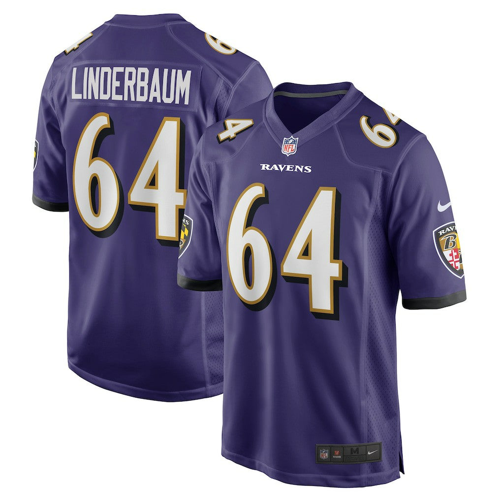 Tyler Linderbaum Baltimore Ravens Player Game Jersey - Purple - Nike