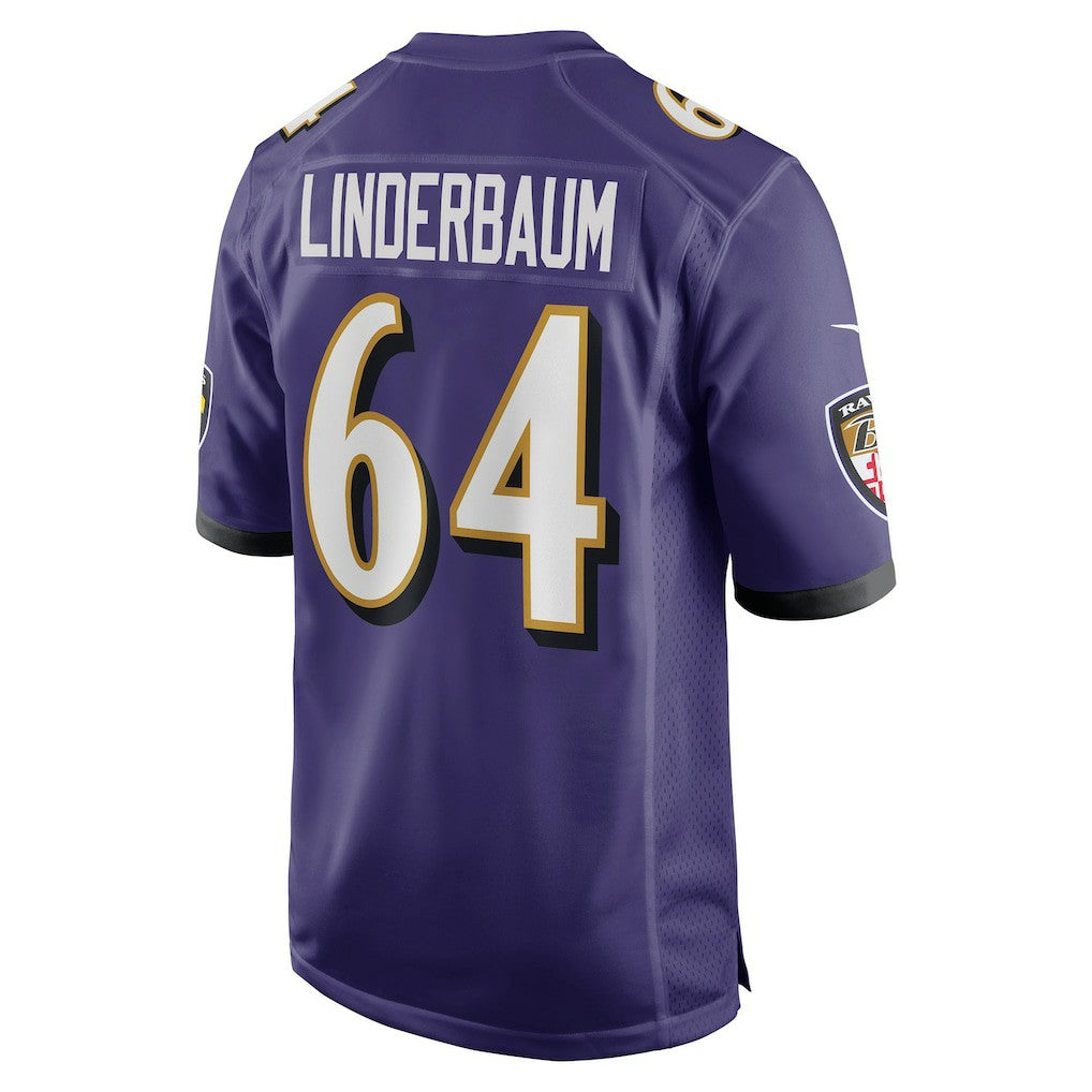 Tyler Linderbaum Baltimore Ravens Player Game Jersey - Purple - Nike