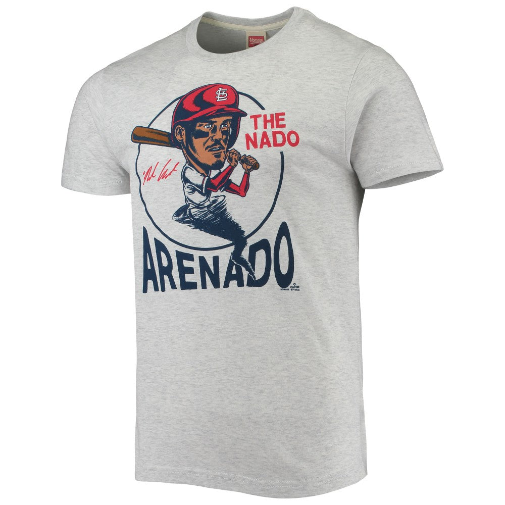 Nolan Arenado St. Louis Cardinals Homage Caricature Tri-Blend T-Shirt Sale
