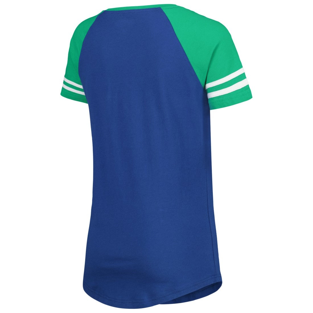 Seattle Seahawks New Era Women's Legacy Lace-Up Raglan T-Shirt - Royal/Green - NFL