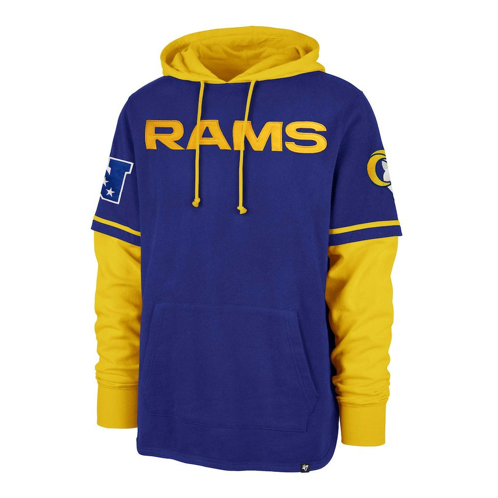 Los Angeles Rams '47 Shortstop Pullover Hoodie - Royal - 47 brand