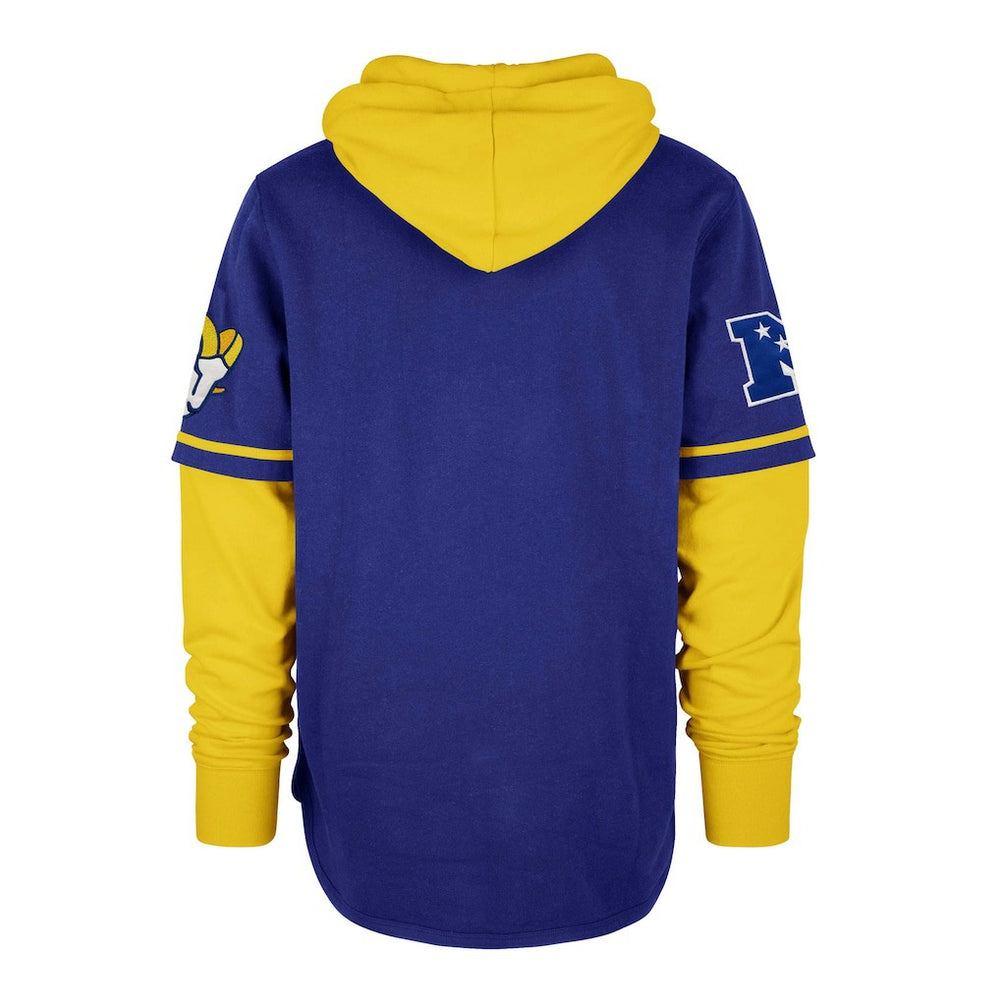 Los Angeles Rams '47 Shortstop Pullover Hoodie - Royal - 47 brand
