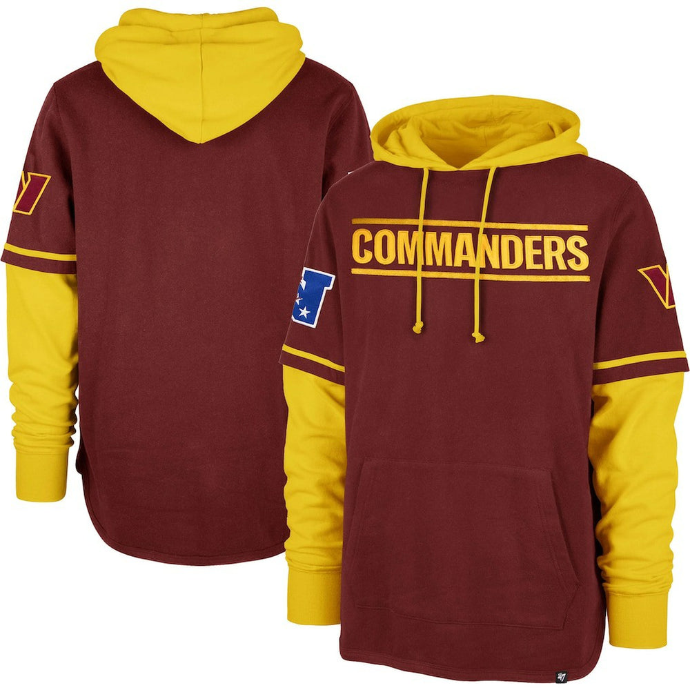 Washington Commanders '47 Shortstop Pullover Hoodie - Burgundy - 47 brand