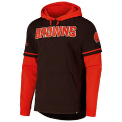 Cleveland Browns '47 Shortstop Pullover Hoodie - Brown - 47 brand