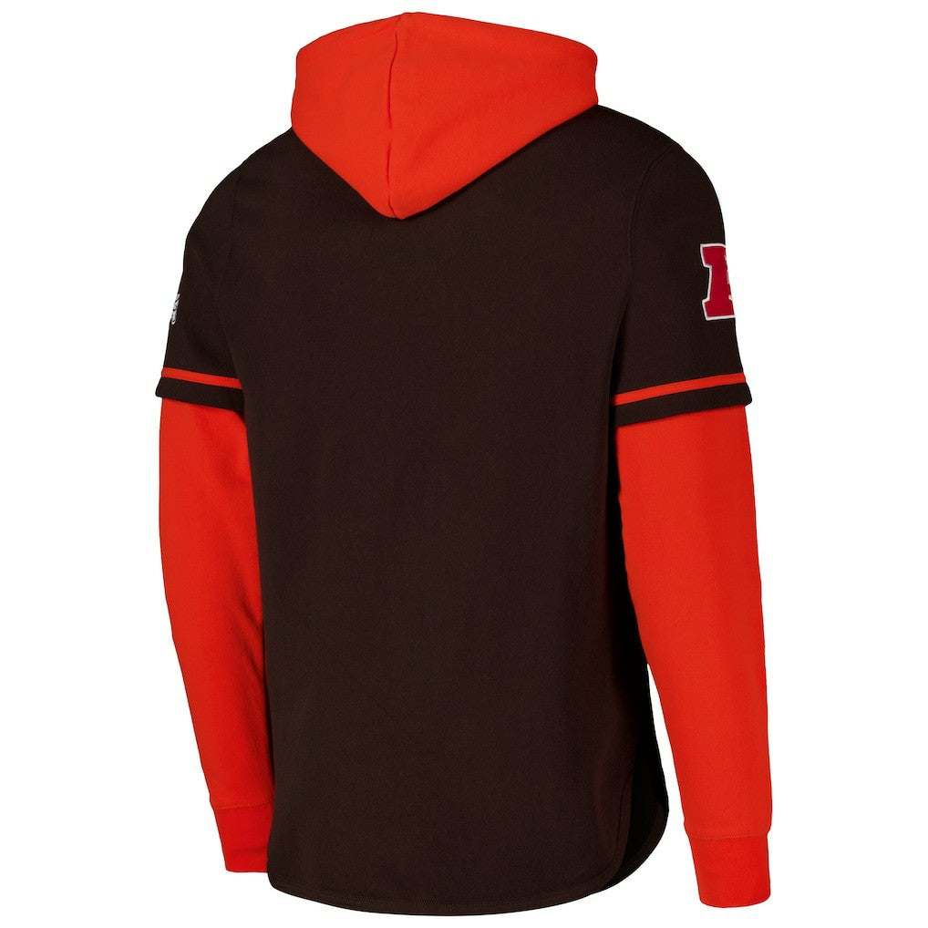 Cleveland Browns '47 Shortstop Pullover Hoodie - Brown - 47 brand
