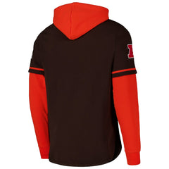 Cleveland Browns '47 Shortstop Pullover Hoodie - Brown - 47 brand