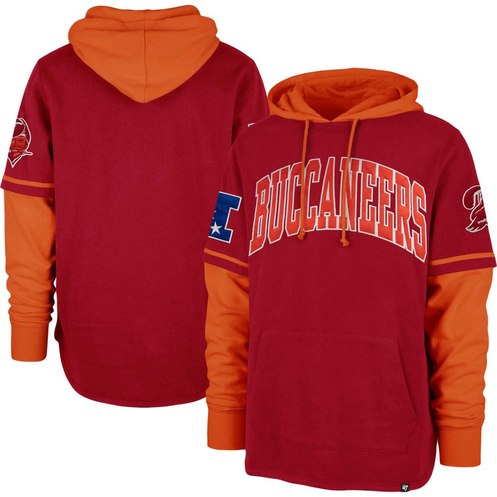 Tampa Bay Buccaneers '47 Shortstop Pullover Hoodie - Red - 47 brand