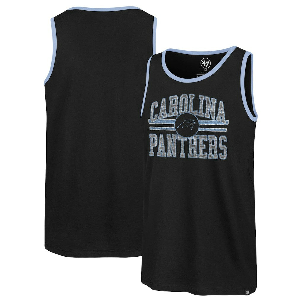 Carolina Panthers '47 Winger Franklin Tank Top - Black - 47 brand