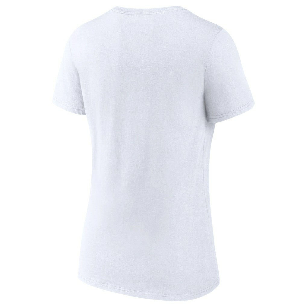 Fanatics Boston Celtics Women's 2022 Eastern Conference Champions Plus Size Locker Room V-Neck T-Shirt White