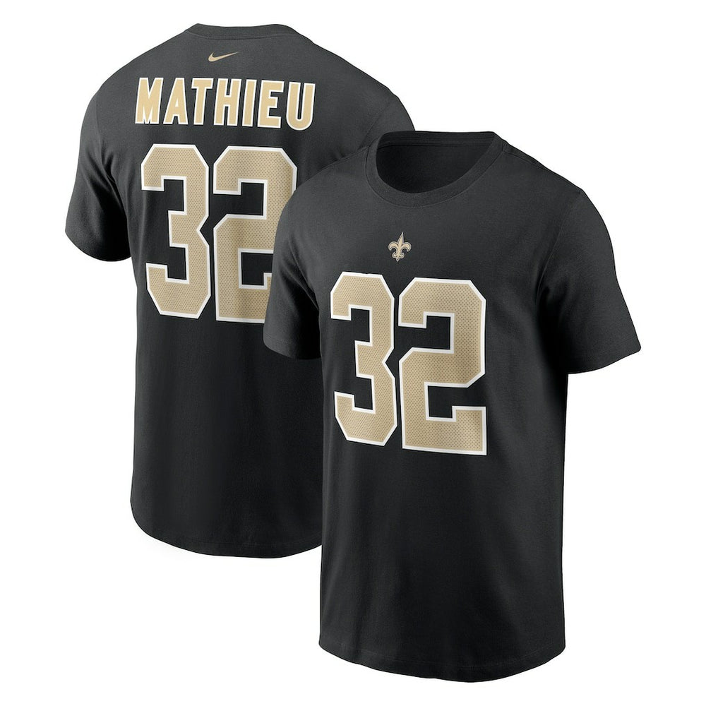 Tyrann Mathieu New Orleans Saints Player Name & Number T-Shirt - Black - Nike