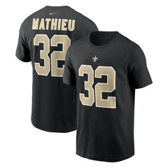 Tyrann Mathieu New Orleans Saints Player Name & Number T-Shirt - Black - Nike