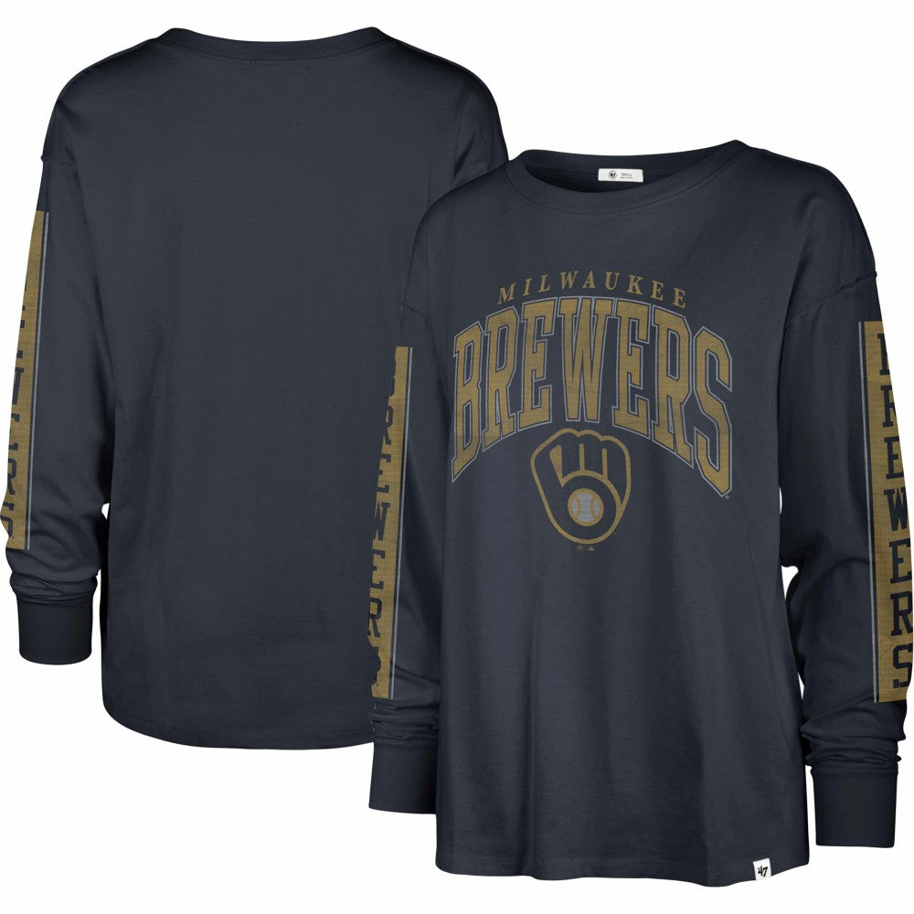 Milwaukee Brewers '47 Women's Statement Long Sleeve T-Shirt Sale