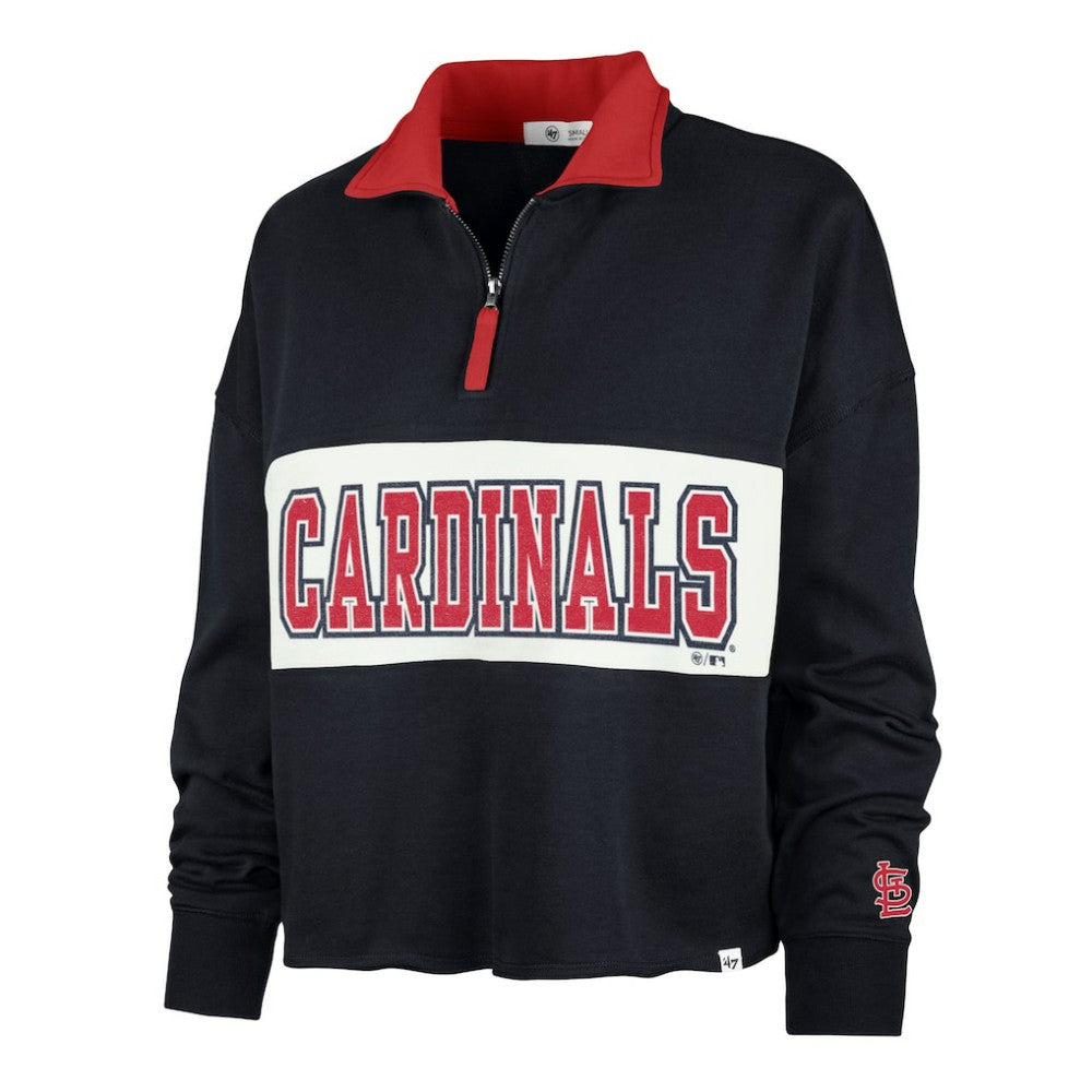 St. Louis Cardinals '47 Women's Remi Quarter-Zip Cropped Top for sale