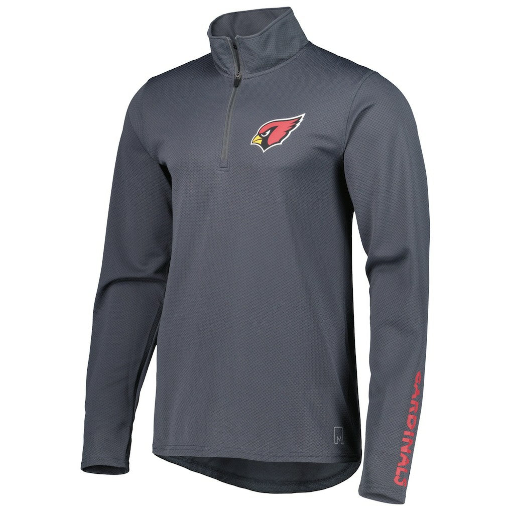 Arizona Cardinals MSX by Michael Strahan Half-Zip Pullover - Charcoal - NFL
