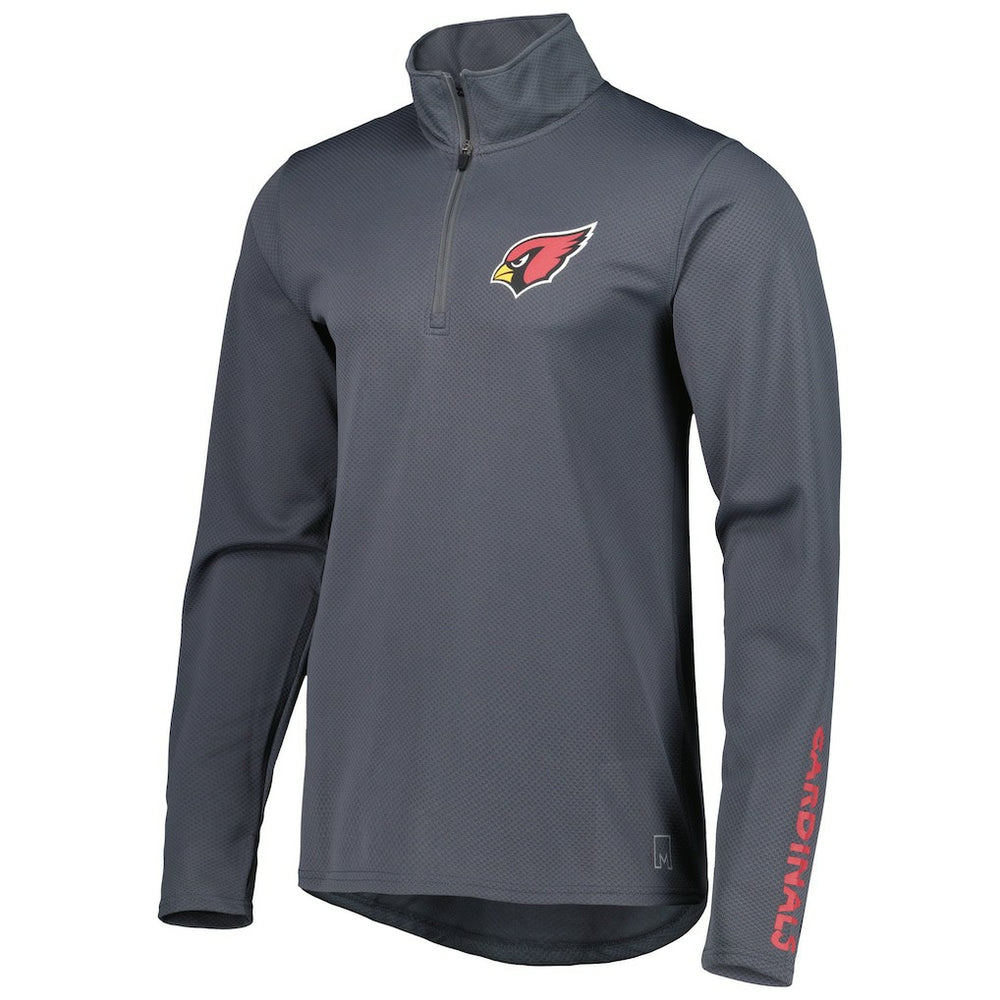 Arizona Cardinals MSX by Michael Strahan Half-Zip Pullover - Charcoal - NFL