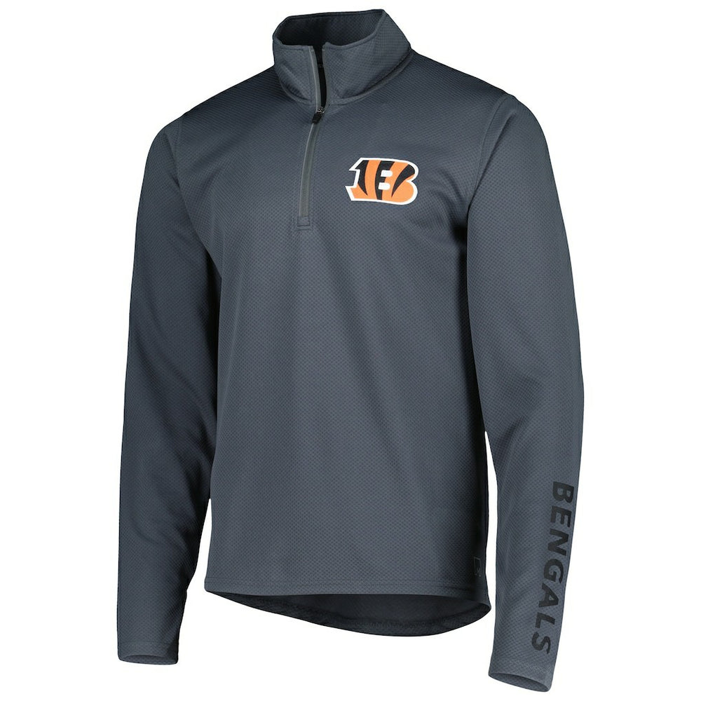 Cincinnati Bengals MSX by Michael Strahan Half-Zip Pullover - Charcoal - NFL