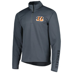 Cincinnati Bengals MSX by Michael Strahan Half-Zip Pullover - Charcoal - NFL