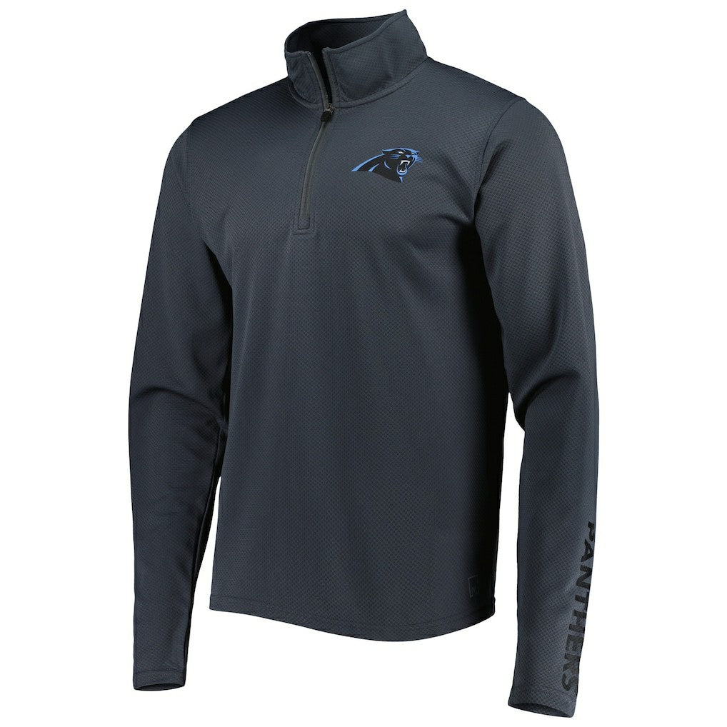 Carolina Panthers MSX by Michael Strahan Half-Zip Pullover - Charcoal - NFL