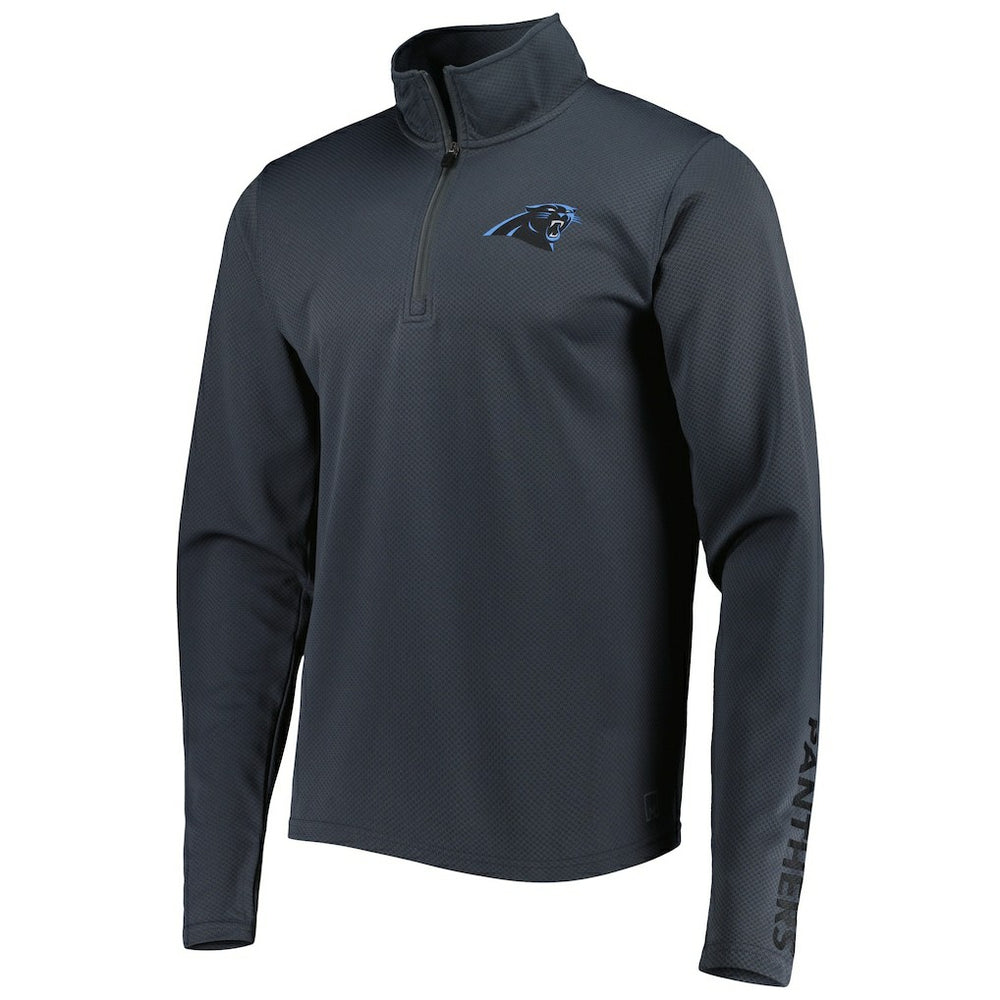 Carolina Panthers MSX by Michael Strahan Half-Zip Pullover - Charcoal - NFL