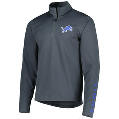 Detroit Lions MSX by Michael Strahan Half-Zip Pullover - Charcoal - NFL