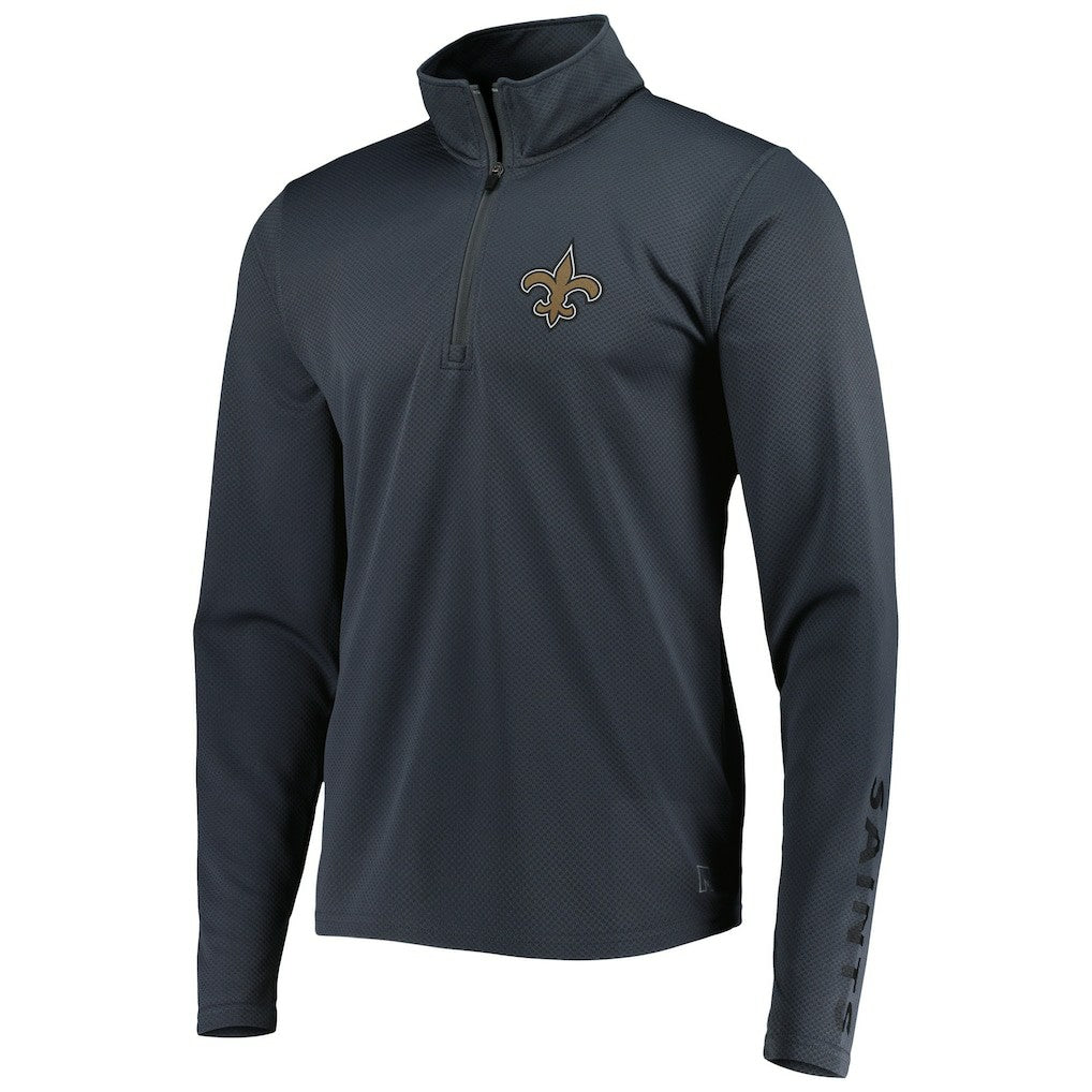 New Orleans Saints MSX by Michael Strahan Half-Zip Pullover - Charcoal - NFL