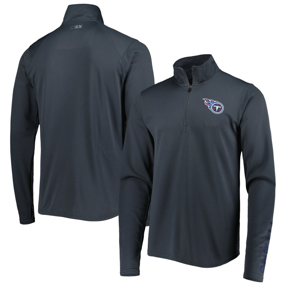 Tennessee Titans MSX by Michael Strahan Half-Zip Pullover - Charcoal - NFL