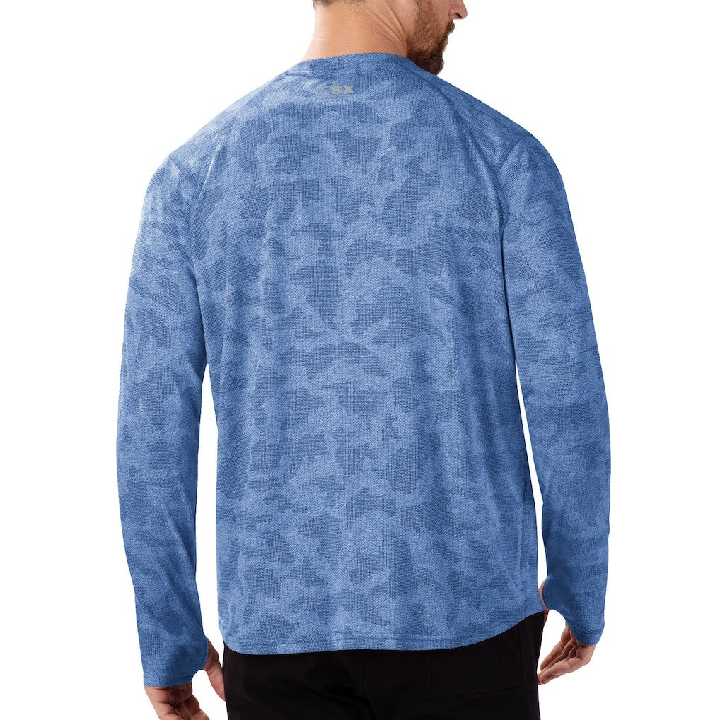 New York Giants MSX by Michael Strahan Performance Camo Long Sleeve T-Shirt - Royal - NFL