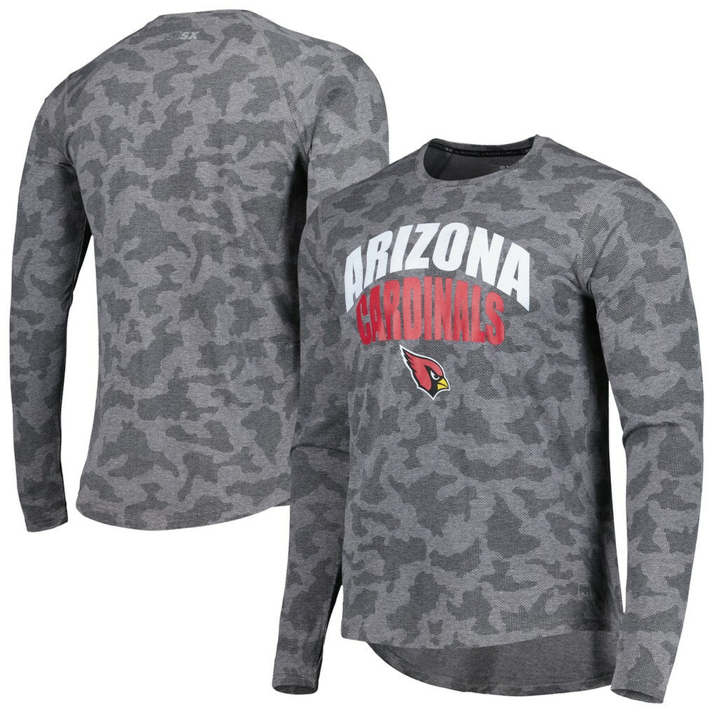 Arizona Cardinals MSX by Michael Strahan Performance Camo Long Sleeve T-Shirt - Gray - NFL