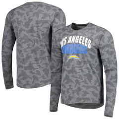 Los Angeles Chargers MSX by Michael Strahan Performance Camo Long Sleeve T-Shirt - Black - NFL