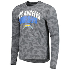 Los Angeles Chargers MSX by Michael Strahan Performance Camo Long Sleeve T-Shirt - Black - NFL
