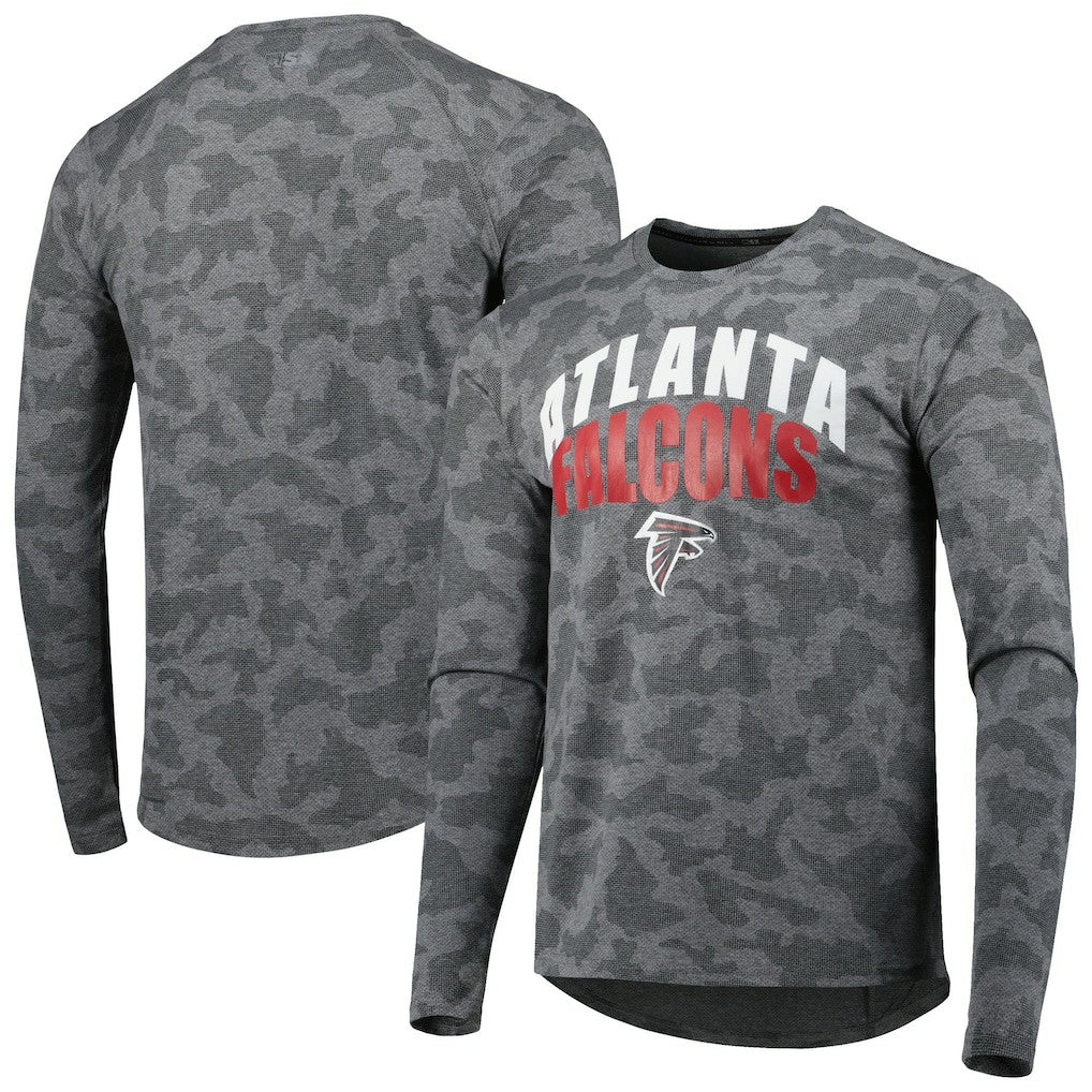 Atlanta Falcons MSX by Michael Strahan Performance Camo Long Sleeve T-Shirt - Gray - NFL