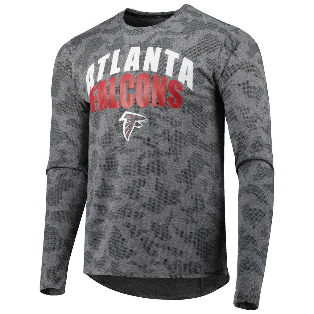 Atlanta Falcons MSX by Michael Strahan Performance Camo Long Sleeve T-Shirt - Gray - NFL