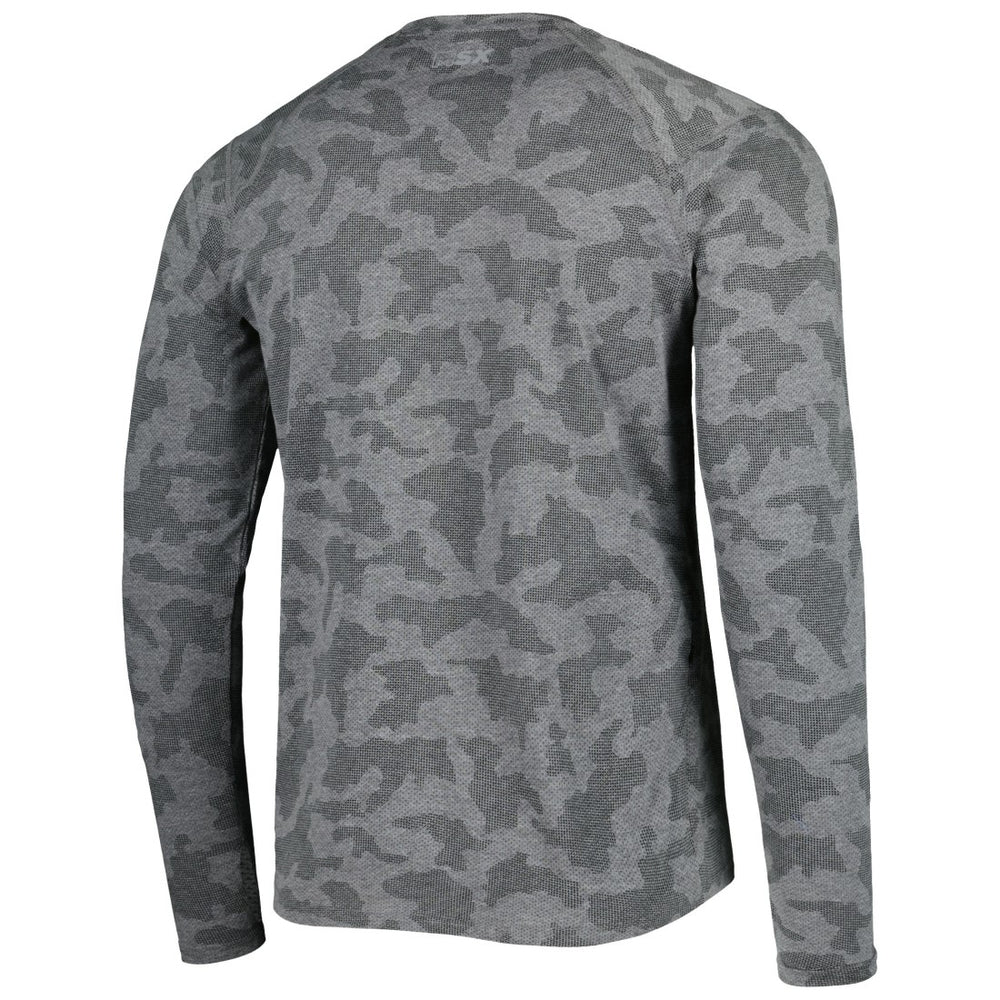 Detroit Lions MSX by Michael Strahan Performance Camo Long Sleeve T-Shirt - Black - NFL