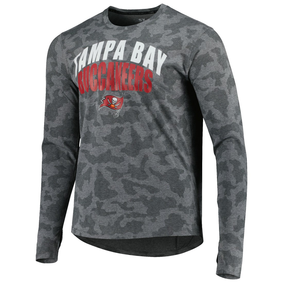 Tampa Bay Buccaneers MSX by Michael Strahan Performance Camo Long Sleeve T-Shirt - Gray - NFL