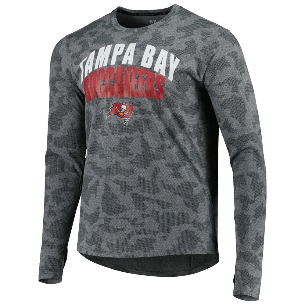 Tampa Bay Buccaneers MSX by Michael Strahan Performance Camo Long Sleeve T-Shirt - Gray - NFL