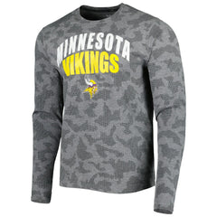 Minnesota Vikings MSX by Michael Strahan Performance Camo Long Sleeve T-Shirt - Black - NFL