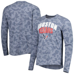 Houston Texans MSX by Michael Strahan Performance Camo Long Sleeve T-Shirt - Navy - NFL