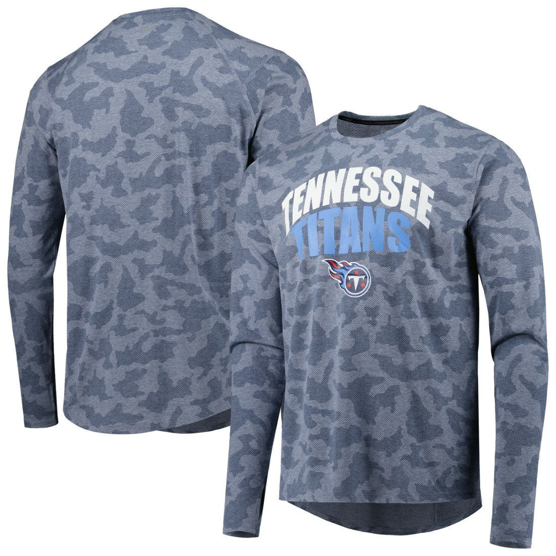 Tennessee Titans MSX by Michael Strahan Performance Camo Long Sleeve T-Shirt - Navy - NFL