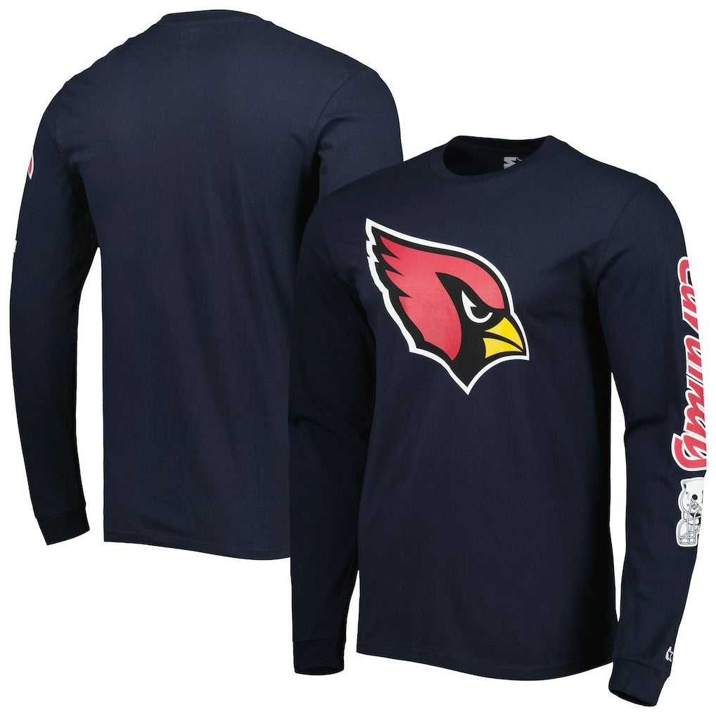 Arizona Cardinals Starter Halftime Long Sleeve T-Shirt - Navy - NFL