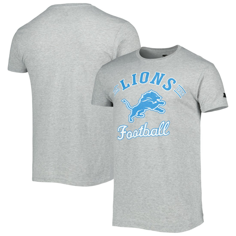 Detroit Lions Starter Prime Time T-Shirt - Heathered Gray - NFL