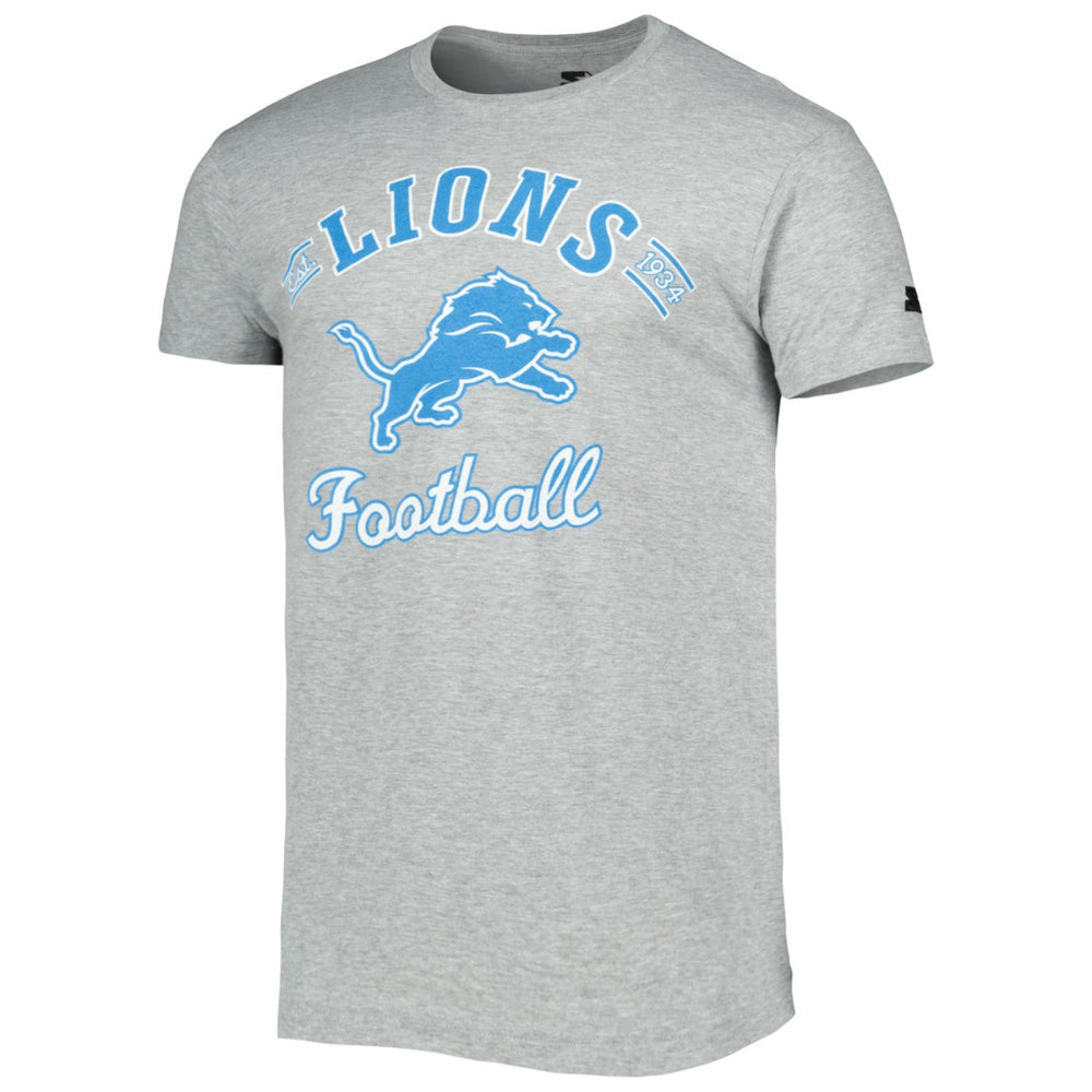 Detroit Lions Starter Prime Time T-Shirt - Heathered Gray - NFL