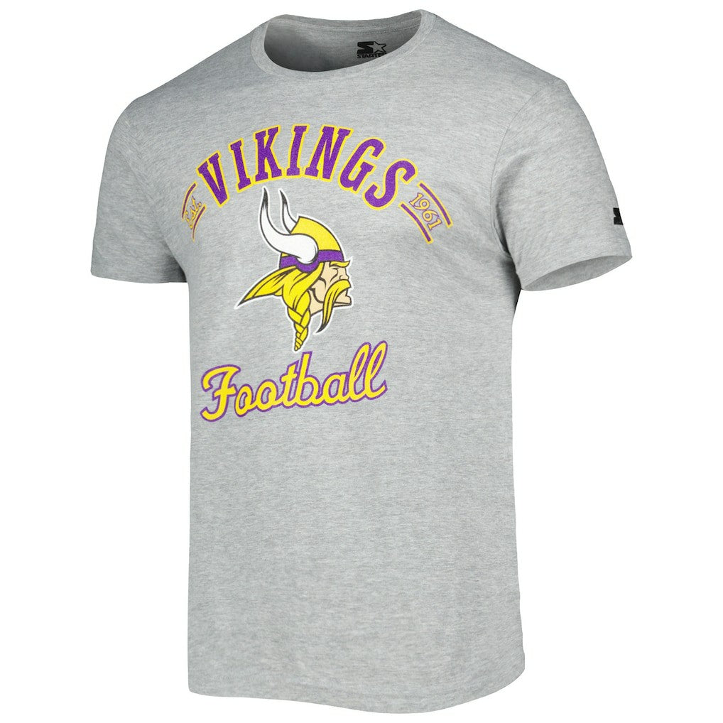 Minnesota Vikings Starter Prime Time T-Shirt - Heathered Gray - NFL